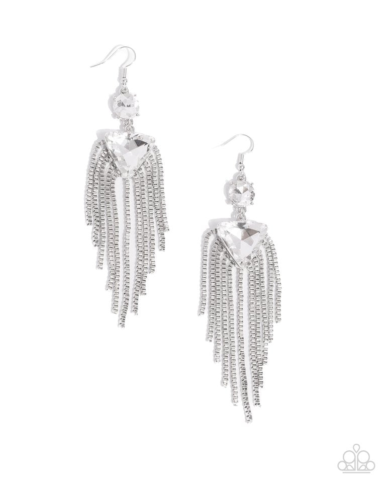 Maven Musings - White - Paparazzi Earring Image