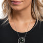 Gentle Glitter - Green - Paparazzi Necklace Image