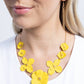 Arranged Aria - Yellow - Paparazzi Necklace Image