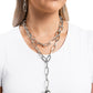 Balancing Ball - Silver - Paparazzi Necklace Image