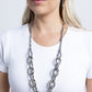 Flickering Fact - Silver - Paparazzi Necklace Image