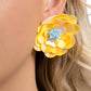 Floating Florals - Yellow - Paparazzi Earring Image