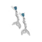 Mermaid Motivation - Blue - Paparazzi Earring Image