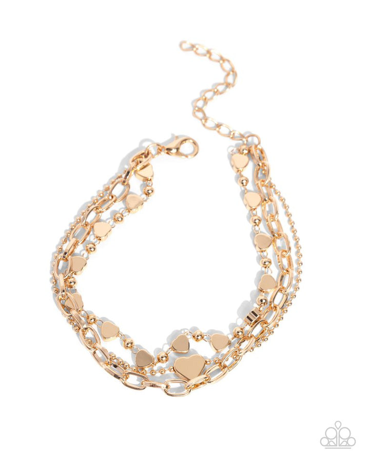 Paparazzi Bracelet ~ Endearing Ending - Gold – Paparazzi Jewelry ...