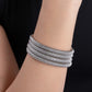 Casual Coils - Silver - Paparazzi Bracelet Image