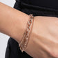 Chained Celebration - Rose Gold - Paparazzi Bracelet Image