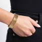 Coiled Command - Gold - Paparazzi Bracelet Image