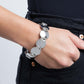 Shimmery Sneak Peek - White - Paparazzi Bracelet Image