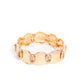 Shimmery Sneak Peek - Gold - Paparazzi Bracelet Image