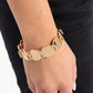 Shimmery Sneak Peek - Gold - Paparazzi Bracelet Image