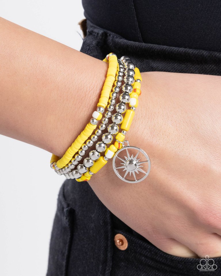 Nuanced Navigator - Yellow - Paparazzi Bracelet Image