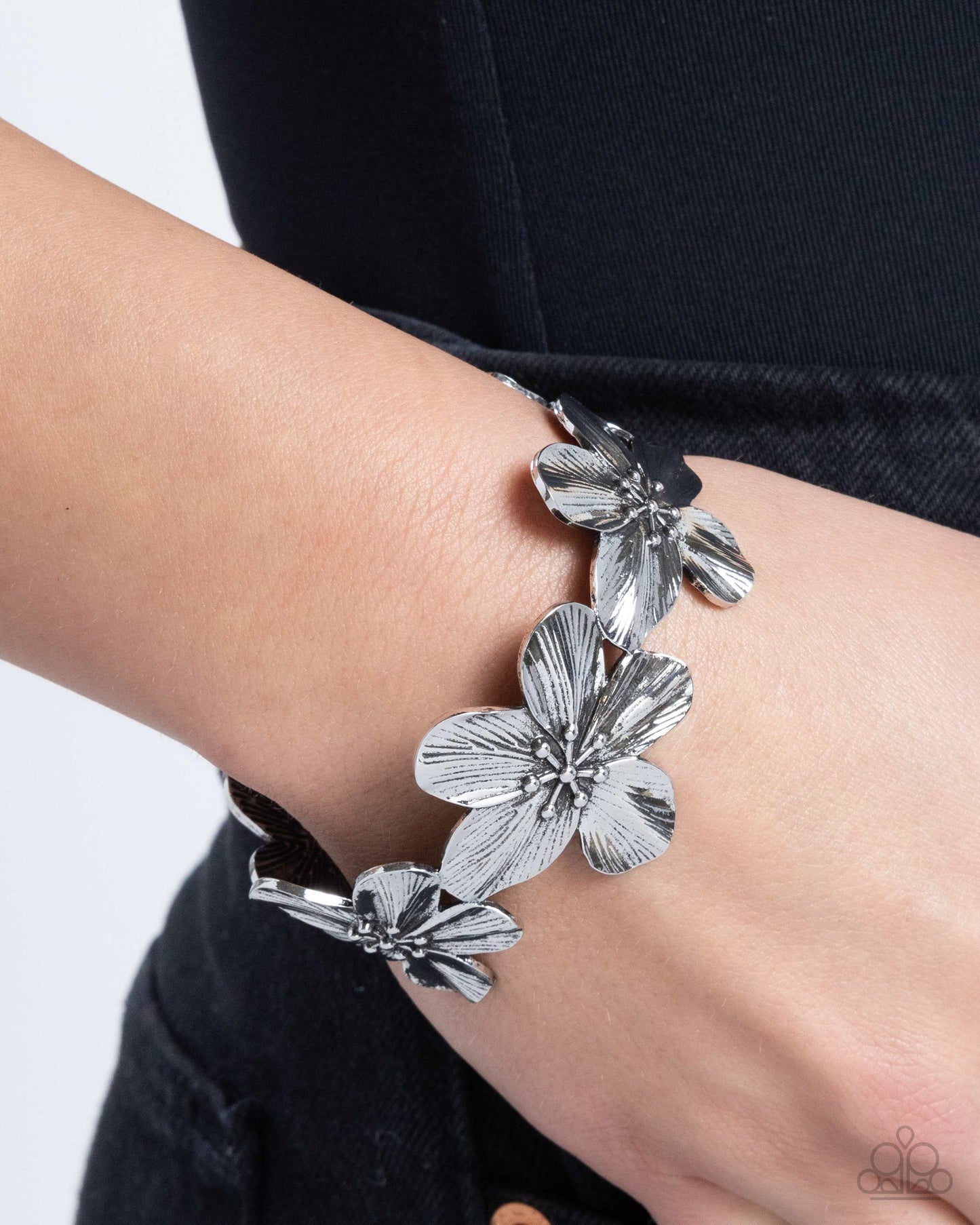 Whimsical Worth - Silver - Paparazzi Bracelet Image