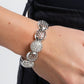 Airily Adorned - White - Paparazzi Bracelet Image