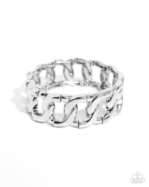 Forged in Fame - Silver - Paparazzi Bracelet Image