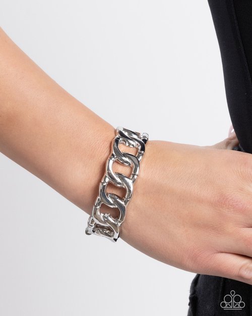 Forged in Fame - Silver - Paparazzi Bracelet Image