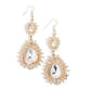 Teardrop Traveler - Gold - Paparazzi Earring Image