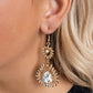 Teardrop Traveler - Gold - Paparazzi Earring Image