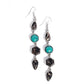 Singular Stones - Black - Paparazzi Earring Image