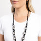 Flickering Fact - Black - Paparazzi Necklace Image
