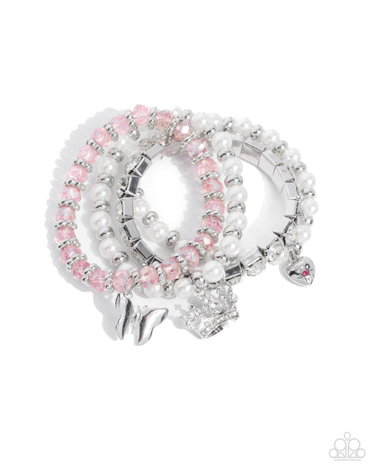 Paparazzi Bracelet ~ Feminine Charm - Pink