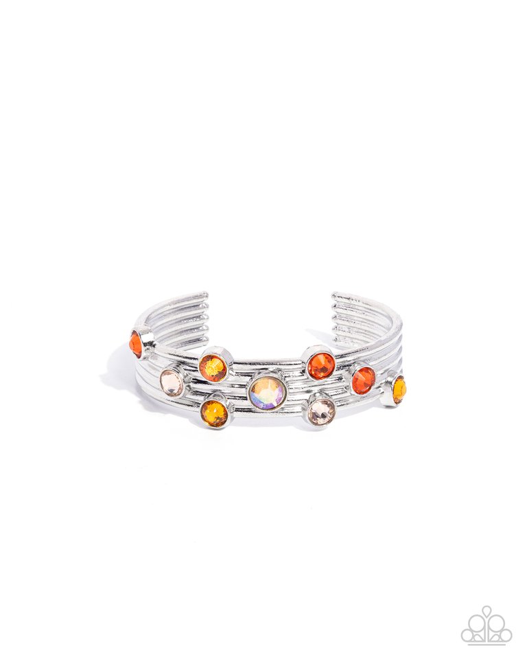 Majestic Medallions - Orange - Paparazzi Bracelet Image