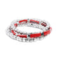 Colorful Cadenza - Red - Paparazzi Bracelet Image