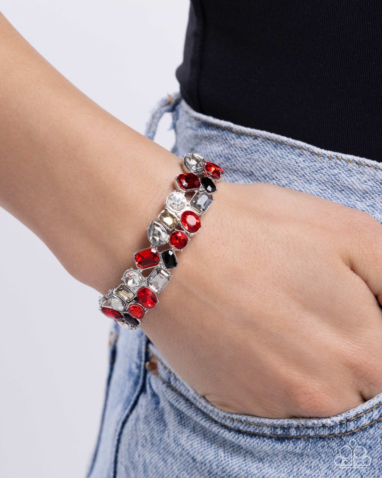 Handcrafted Haven - Red - Paparazzi Bracelet Image