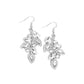 Flourishing Feature - White - Paparazzi Earring Image