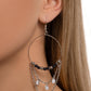 Fearless Fringe - Black - Paparazzi Earring Image