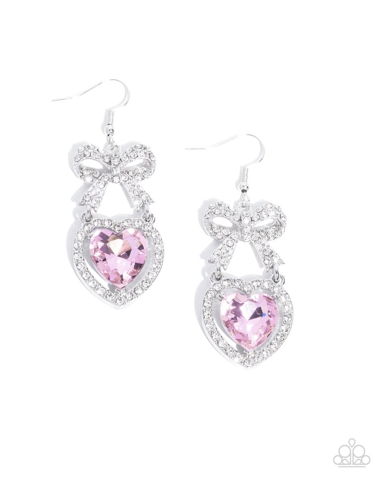 Adorable Allure - Pink - Paparazzi Earring Image