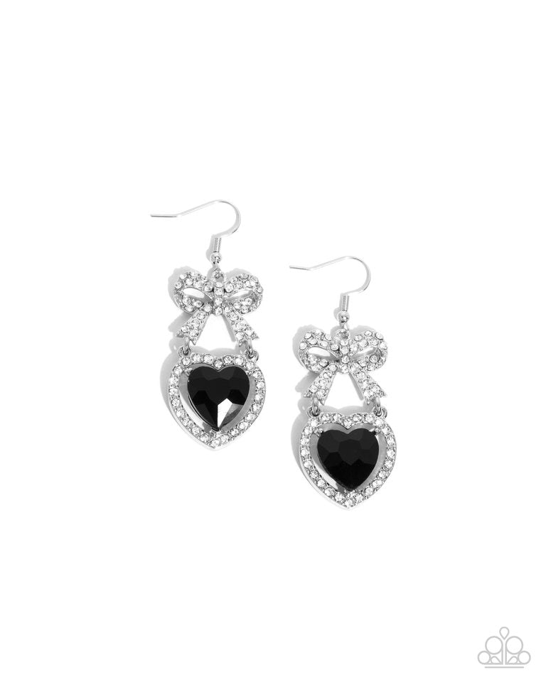 Adorable Allure - Black - Paparazzi Earring Image