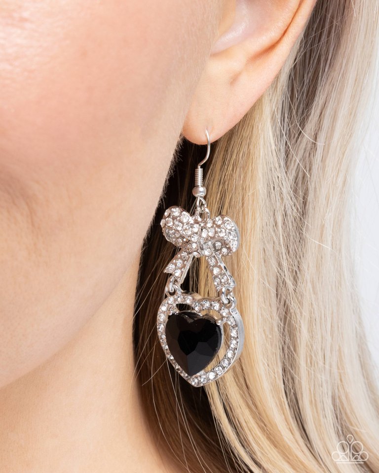 Adorable Allure - Black - Paparazzi Earring Image