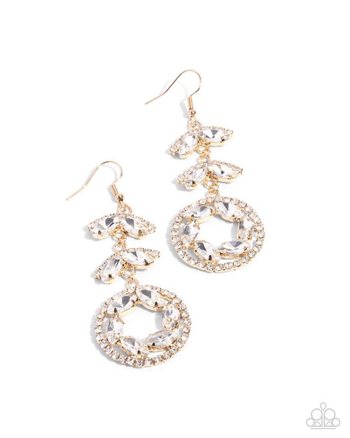 Polished Pattern - Gold - Paparazzi Earring Image