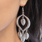 Leafy Landmark - Silver - Paparazzi Earring Image