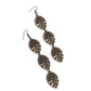 Rustic Range - Brass - Paparazzi Earring Image