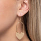 Lady Locket - Gold - Paparazzi Earring Image