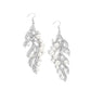 Flourishing Fancy - White - Paparazzi Earring Image