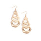 Layered Labor - Gold - Paparazzi Earring Image