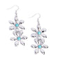 Fabulous Florals - Blue - Paparazzi Earring Image