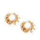 Corkscrew Chic - Gold - Paparazzi Earring Image