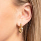 Corkscrew Chic - Gold - Paparazzi Earring Image