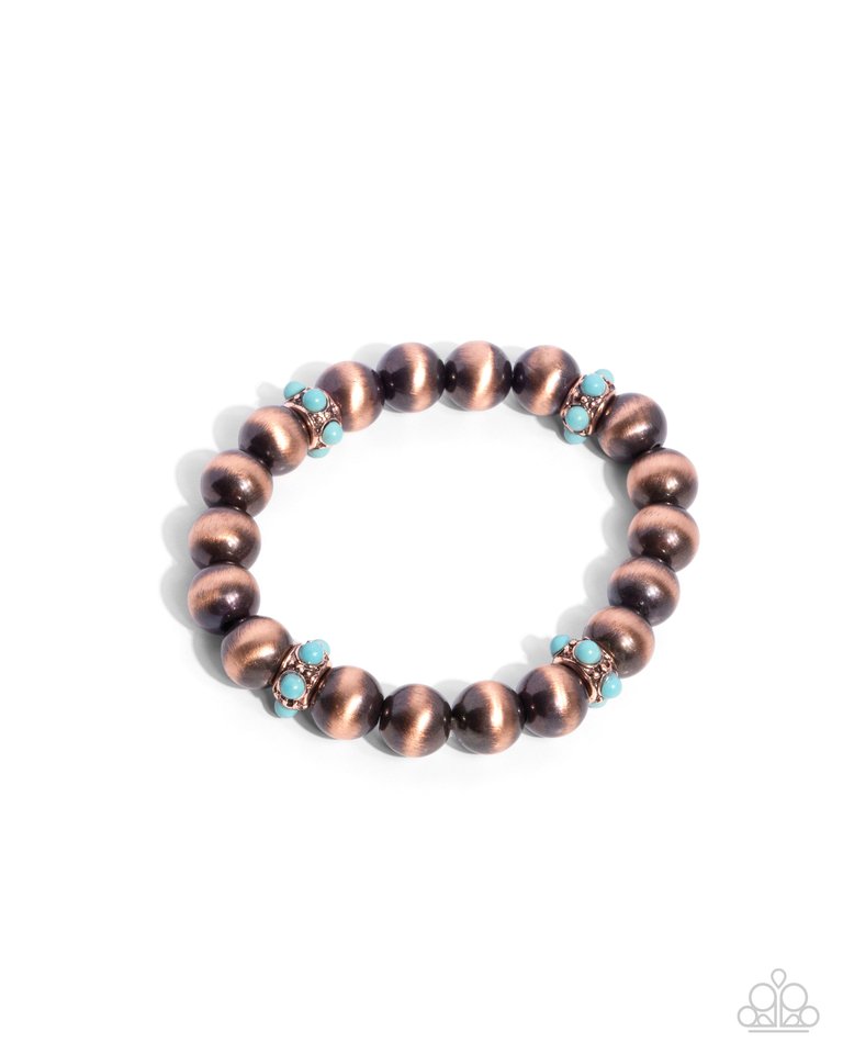 Stony Spotlight - Copper - Paparazzi Bracelet Image