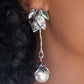 Nod to the Classics - White - Paparazzi Earring Image