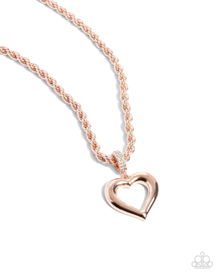 Admirable Academy - Rose Gold - Paparazzi Necklace Image