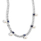 Pearl Pedestal - Blue - Paparazzi Necklace Image