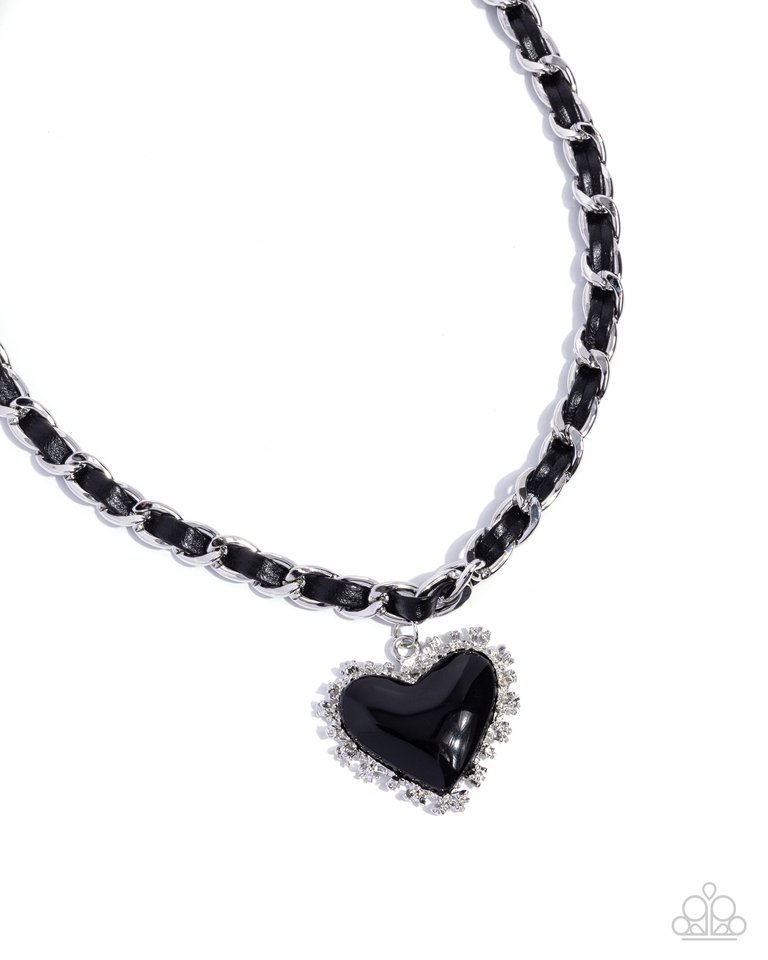 Austere Attraction - Black - Paparazzi Necklace Image