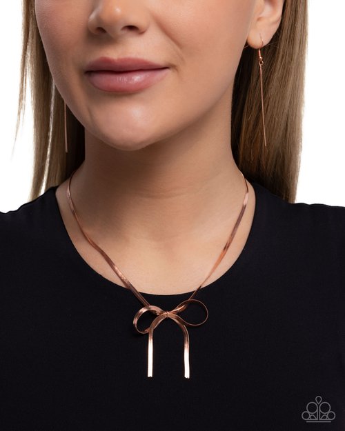 Ladylike Legato - Copper - Paparazzi Necklace Image