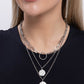 Hammered Halo - Silver - Paparazzi Necklace Image