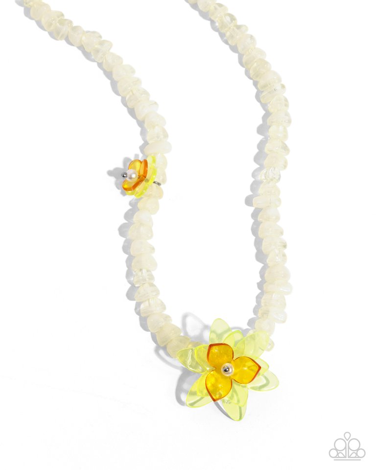 Malibu Master - Yellow - Paparazzi Necklace Image