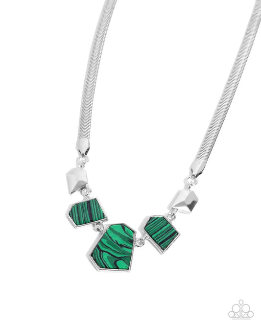 Lined Legacy - Green - Paparazzi Necklace Image